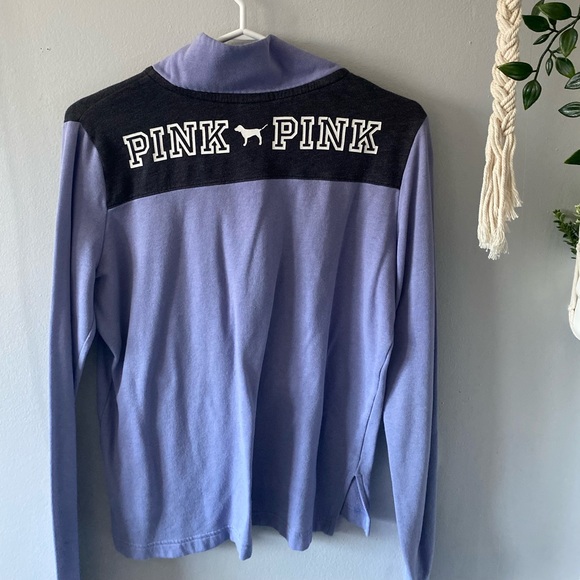 Purple quarter zip up in a size small from Pink - Picture 3 of 3